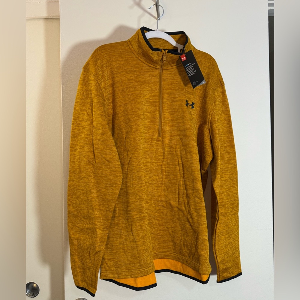Under Armour Burnt Orange Quarter-Zip Sweatshirt